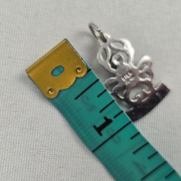 Vintage Sterling Silver Cancer Bracelet Charm - Picture 3 of 3